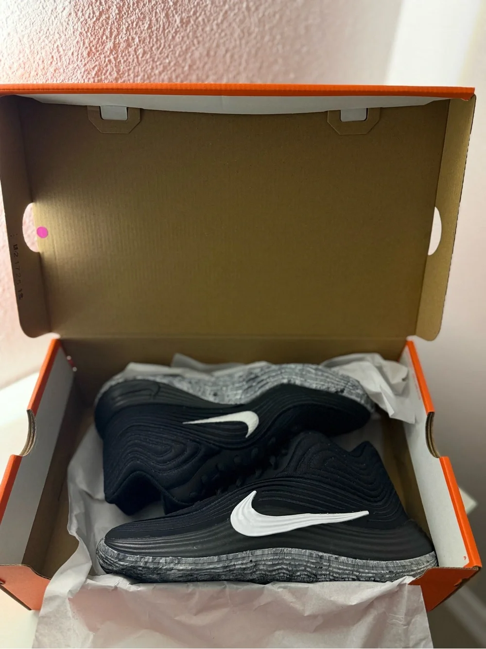 Nike Men’s Black Sneakers with White Swoosh